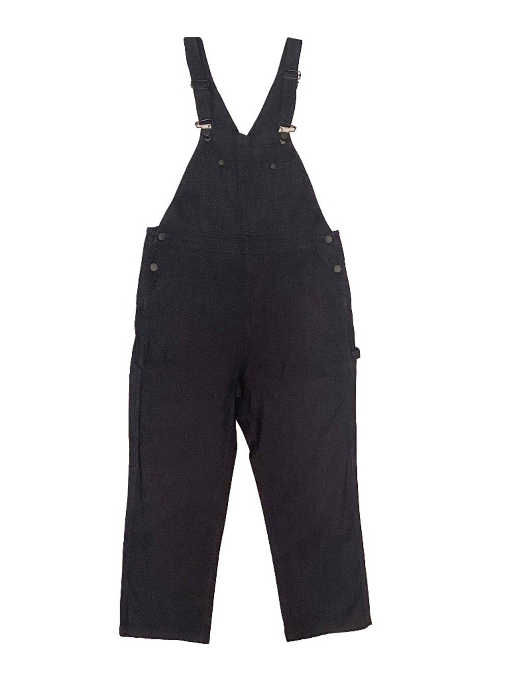 BDG Urban Outfitters Navy Blue Linen Blend Utility Bib Overalls - Size L
